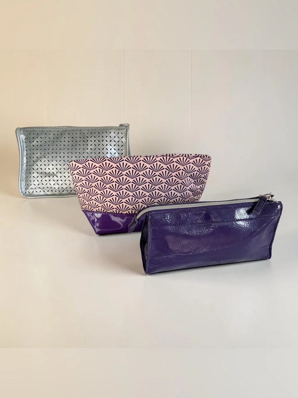Shiseido Cosmetic Makeup Pouch Bag Lot of 3 NWOT